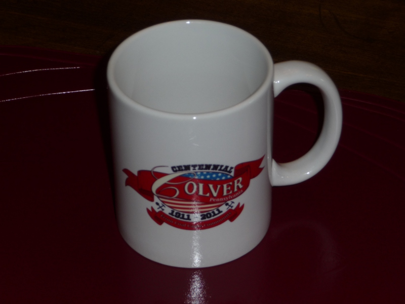 The Offical Coffee Mug of the Colver Centennial Committee.